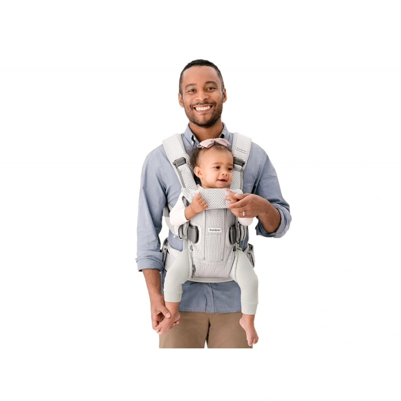 Marsupiu anatomic One Air BabyBjorn - Greige, 3D Mesh [4]