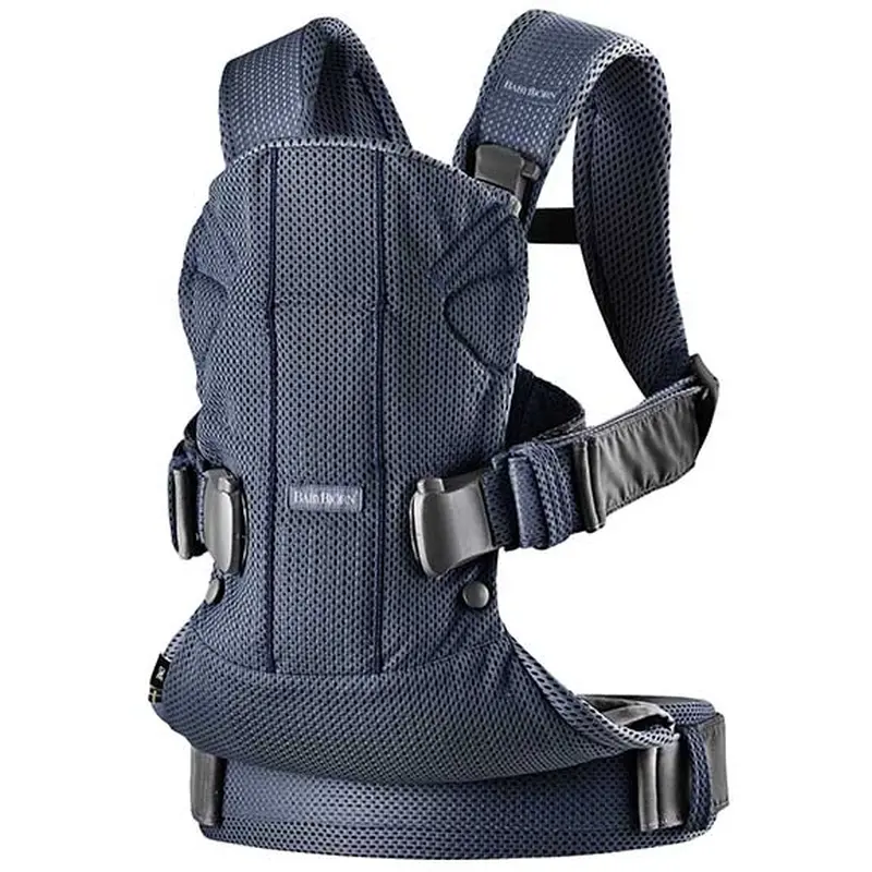 La plimbare - Marsupiu anatomic One Air BabyBjorn - Navy Blue, 3D Mesh