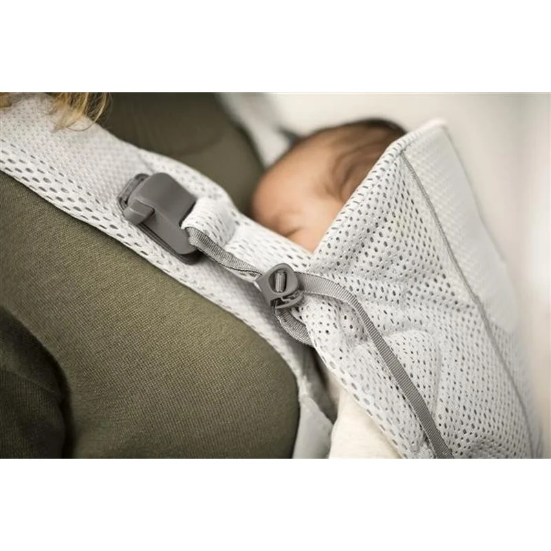 Marsupiu anatomic One Air BabyBjorn - Silver, 3D Mesh [4]