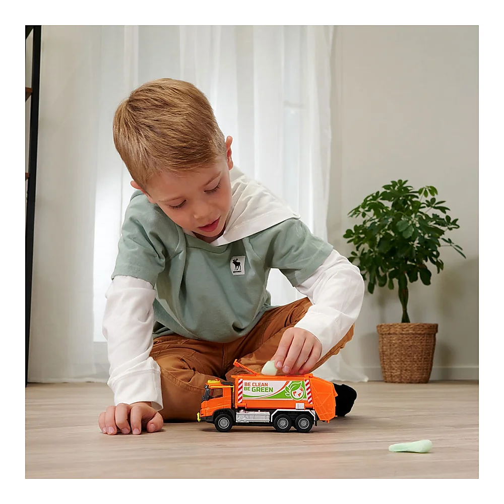 Masina de gunoi Majorette Volvo Garbge Collector cu tomberon [6]