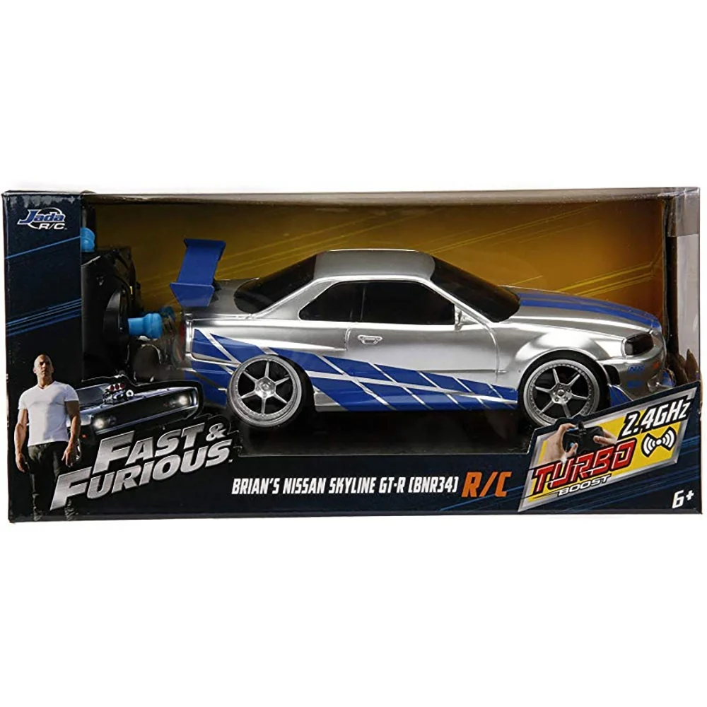 Masina Jada Toys Fast and Furious Nissan Skyline GTR 1:24 cu telecomanda [8]