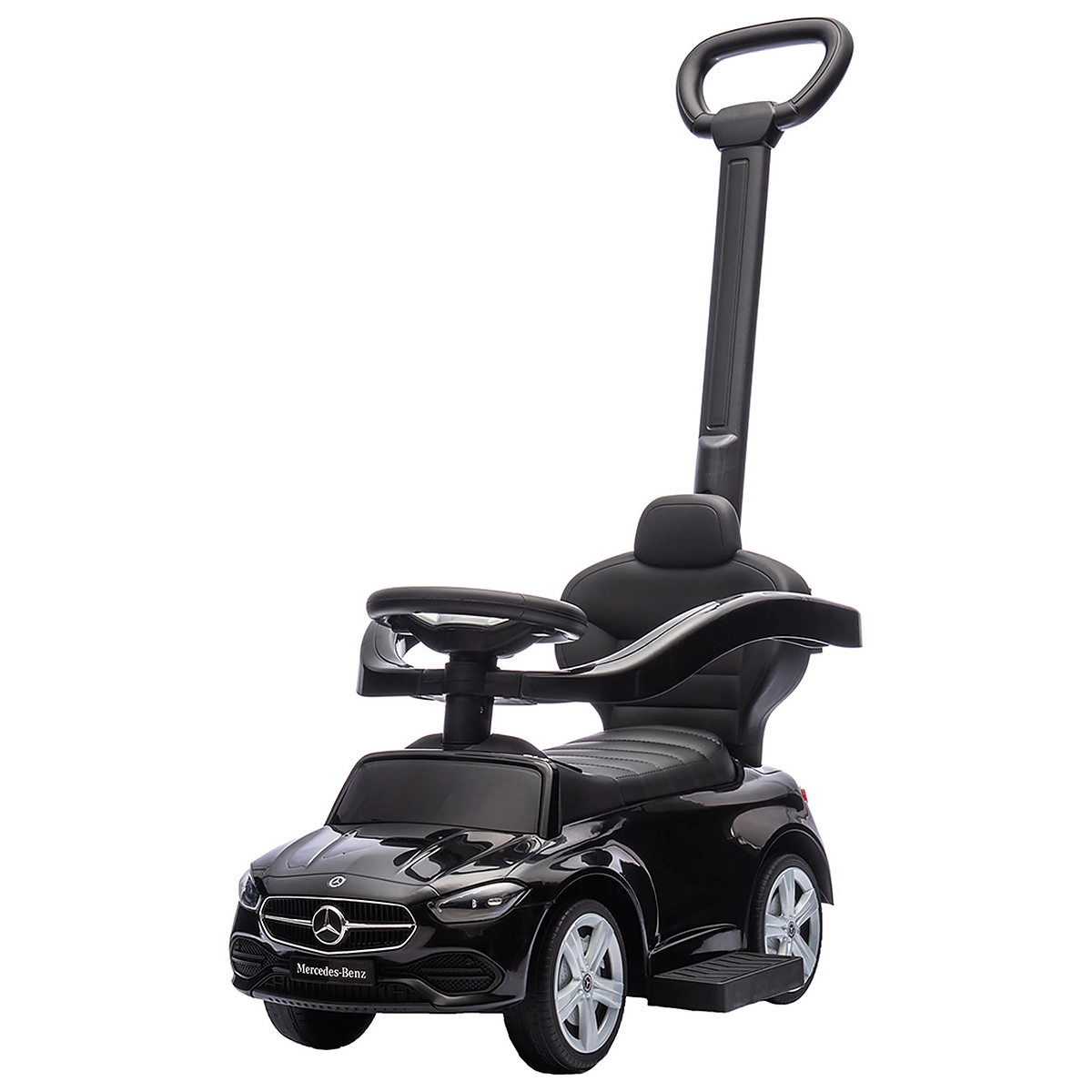 La plimbare - Masinuta de impins Chipolino Mercedes Benz C-Class cu maner, Black
