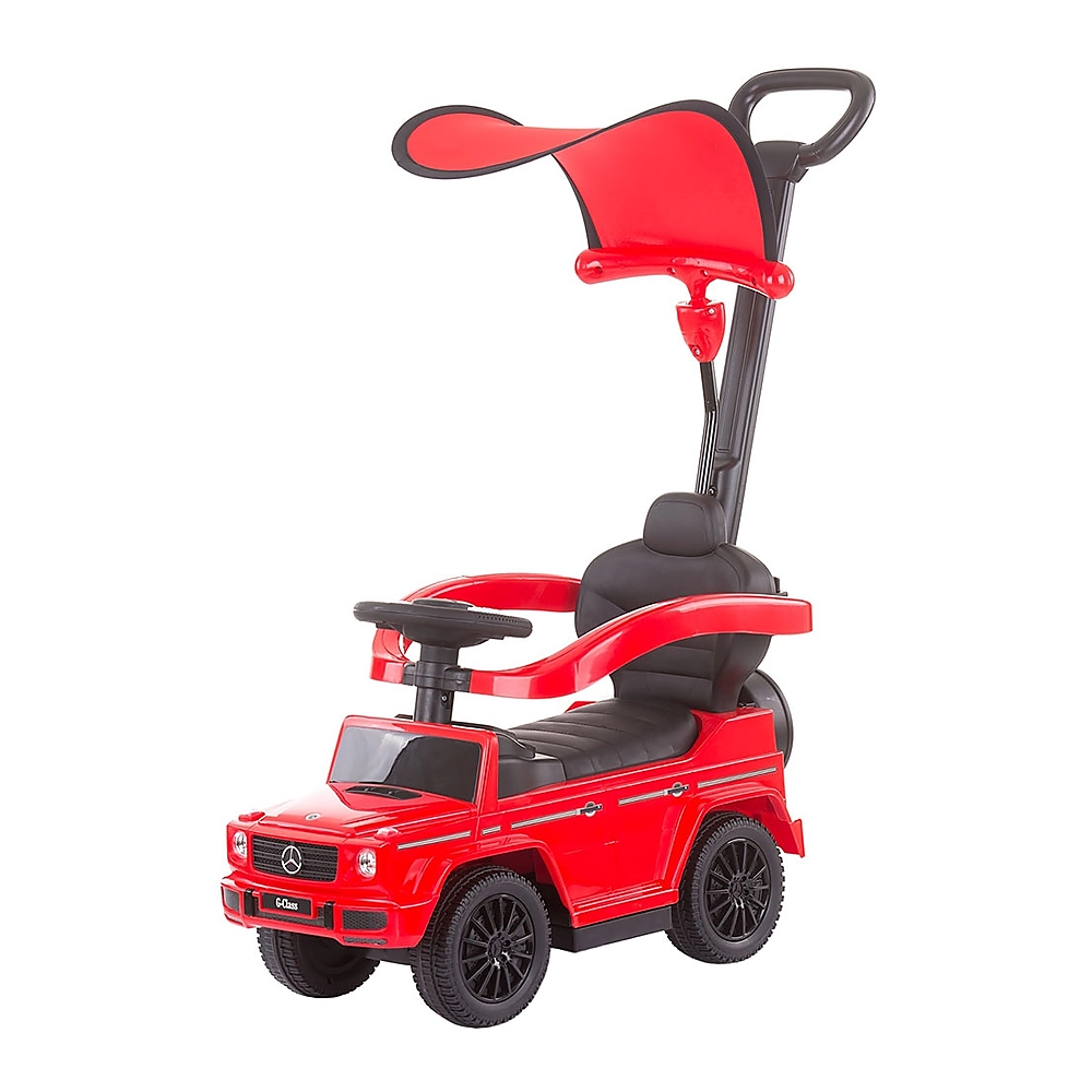 Masinute de impins pentru copii - Masinuta de impins Chipolino Mercedes G350 Red, cu maner si copertina