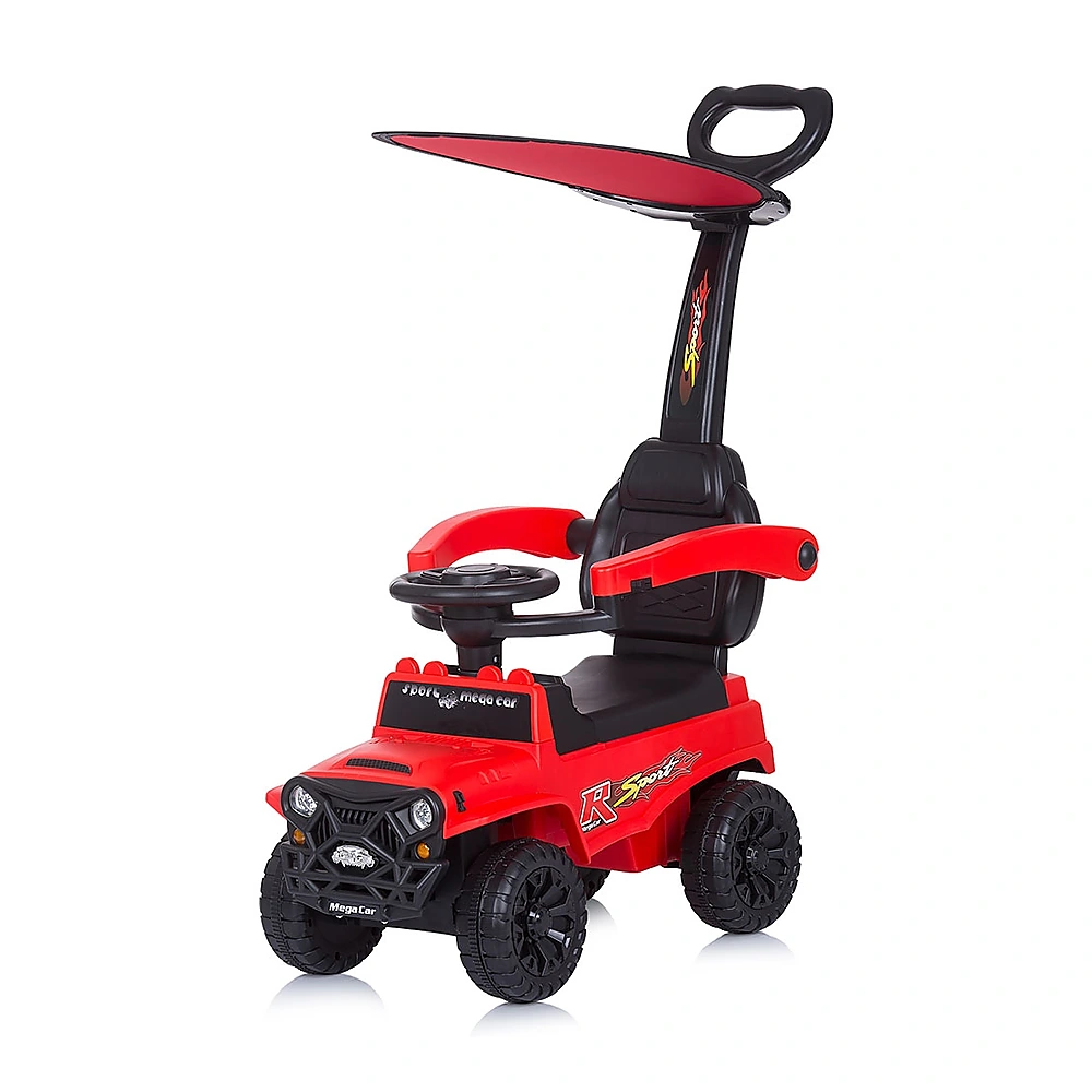 Masinuta de impins Chipolino Safari red cu maner si copertina [1]