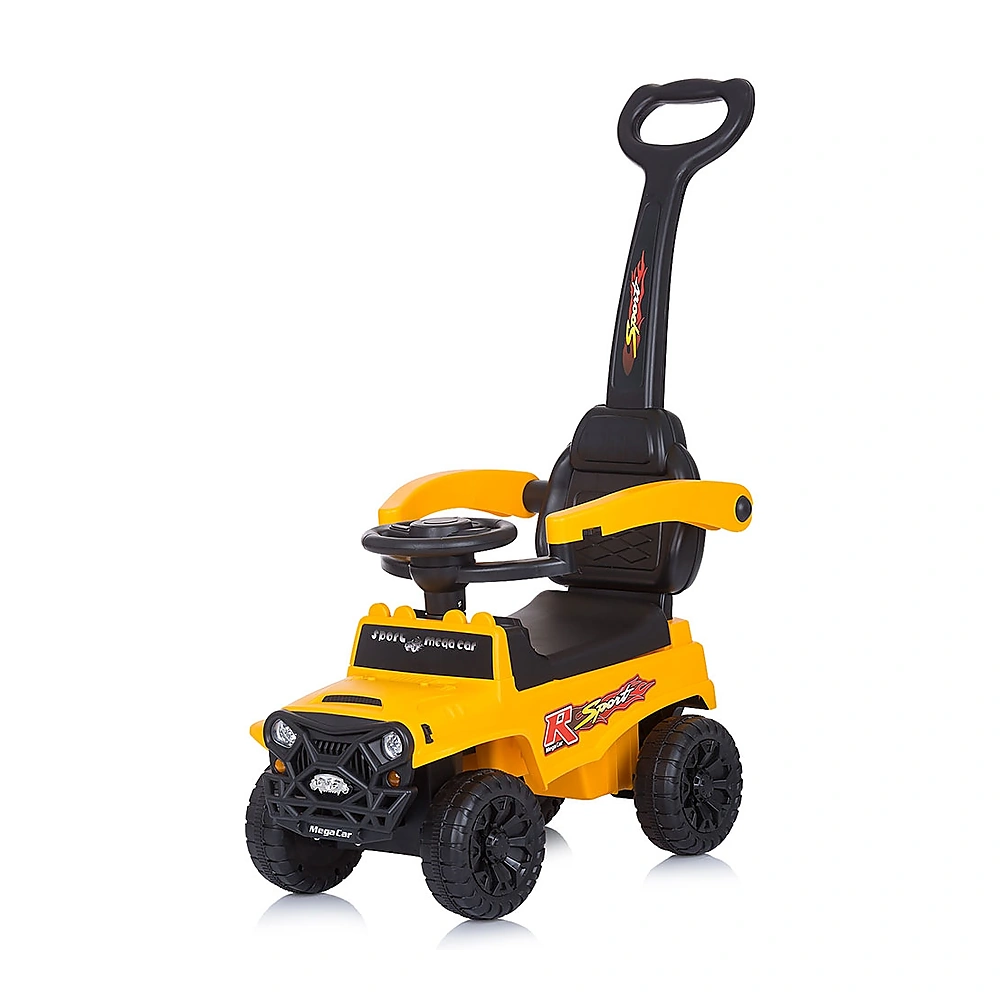 Masinuta de impins Chipolino Safari yellow cu maner si copertina [2]