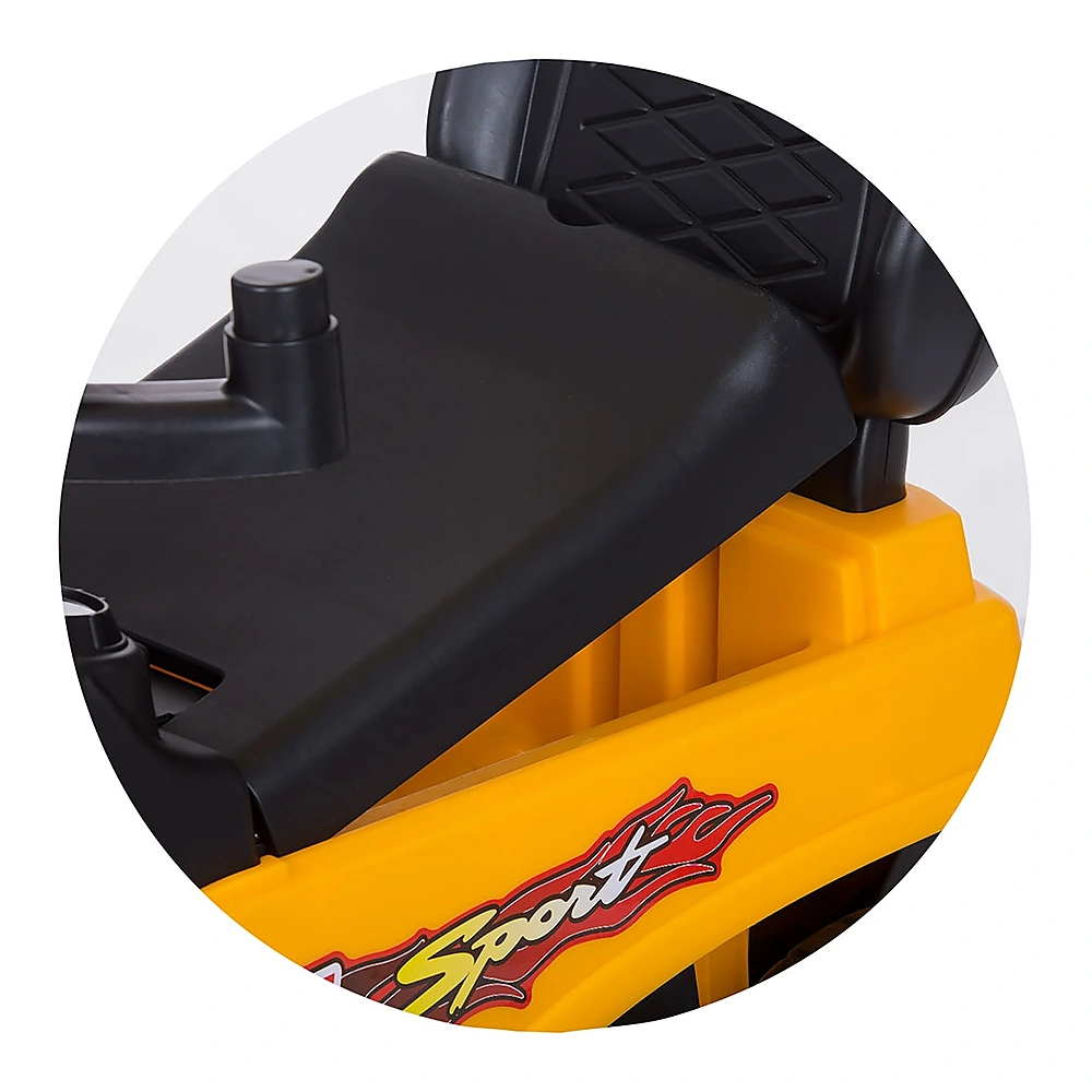 Masinuta de impins Chipolino Safari yellow cu maner si copertina [7]