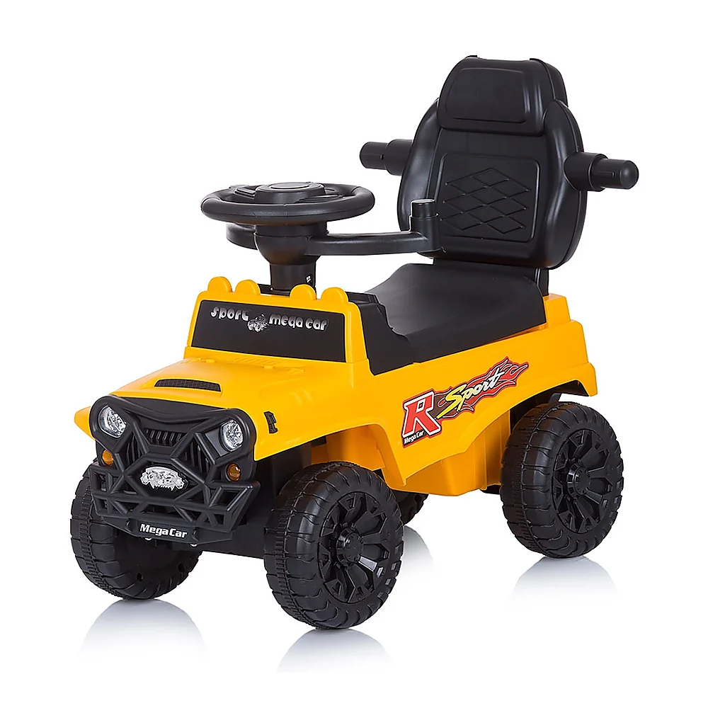 Masinuta de impins Chipolino Safari yellow cu maner si copertina [4]