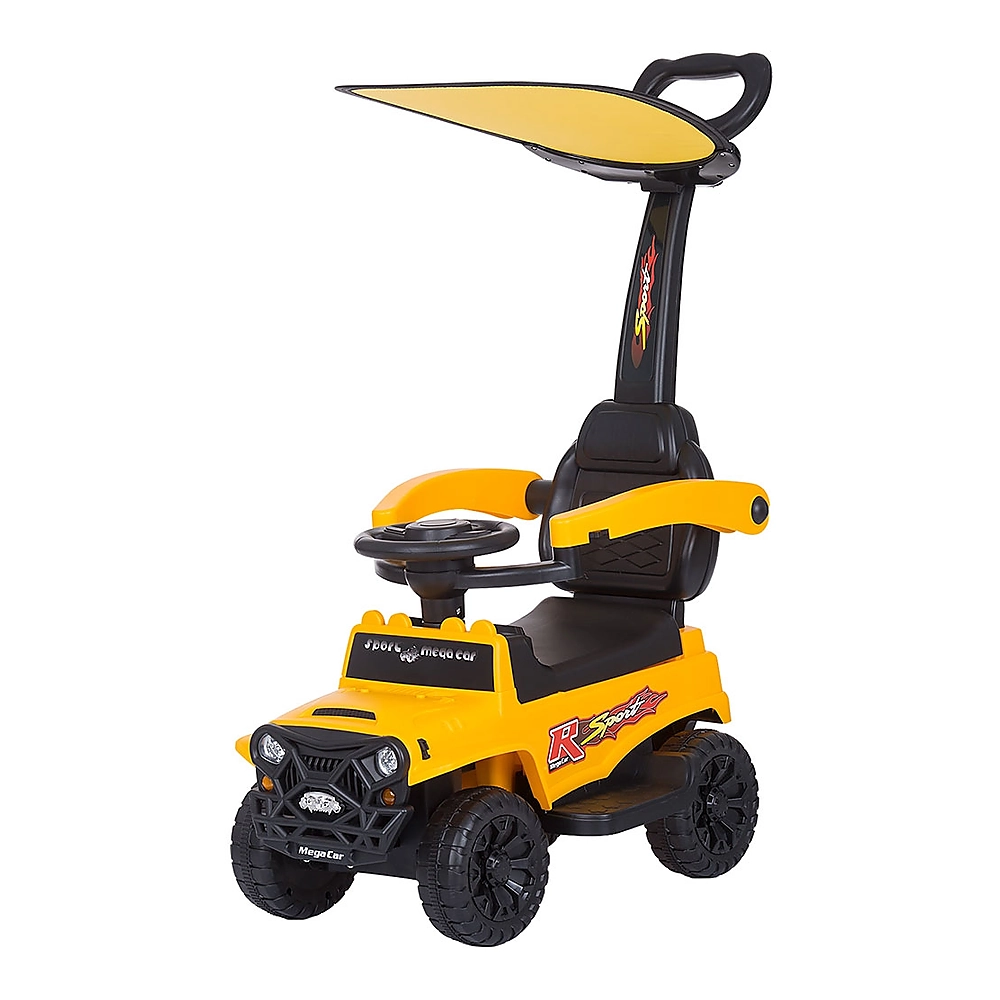 Masinuta de impins Chipolino Safari yellow cu maner si copertina [0]