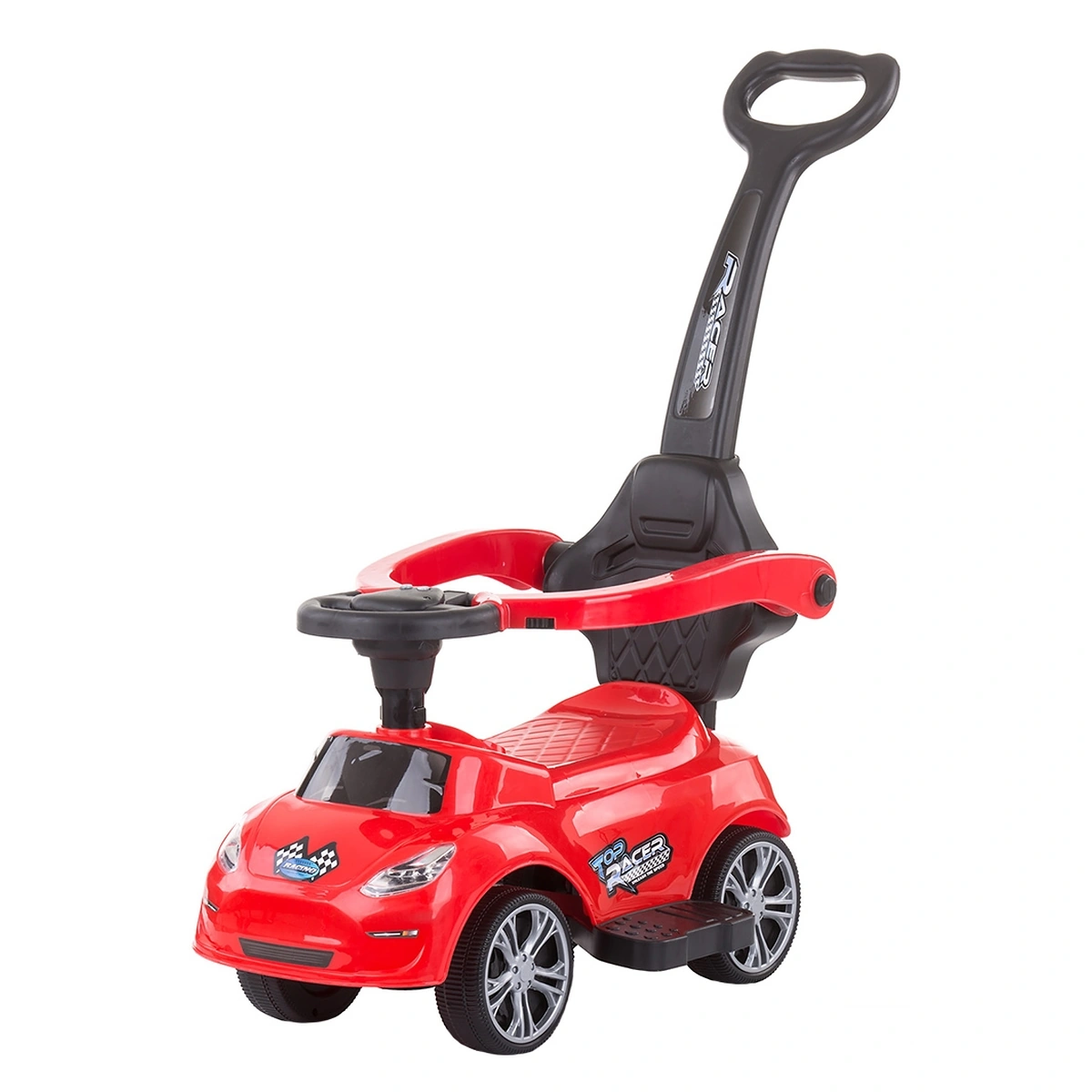 Masinute de impins pentru copii - Masinuta de impins Chipolino Turbo red cu maner