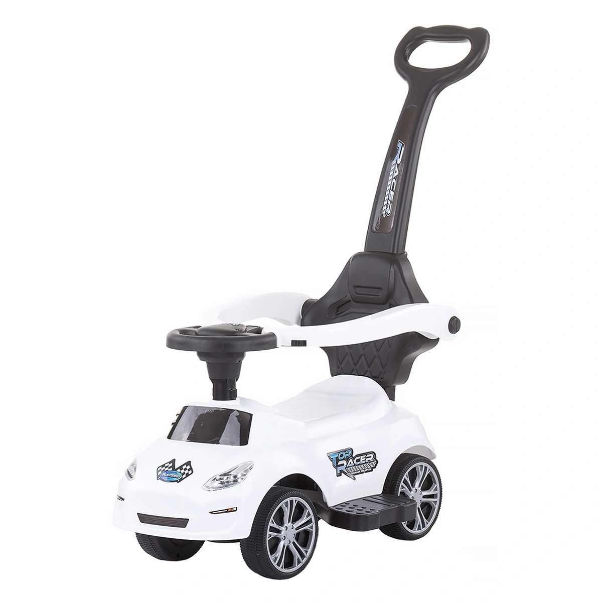 Masinute de impins pentru copii - Masinuta de impins Chipolino Turbo white cu maner