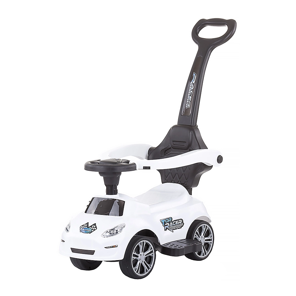 Masinute de impins pentru copii - Masinuta de impins Chipolino Turbo white cu maner