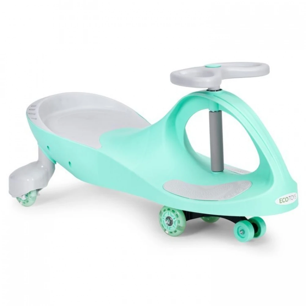 Masinute de impins pentru copii - Masinuta de impins cu roti LED Ecotoys YM-SW-1 - Verde