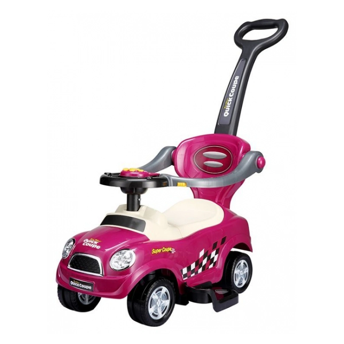 Masinute de impins pentru copii - Masinuta de impins Ecotoys 321 Mini Cooper - Roz