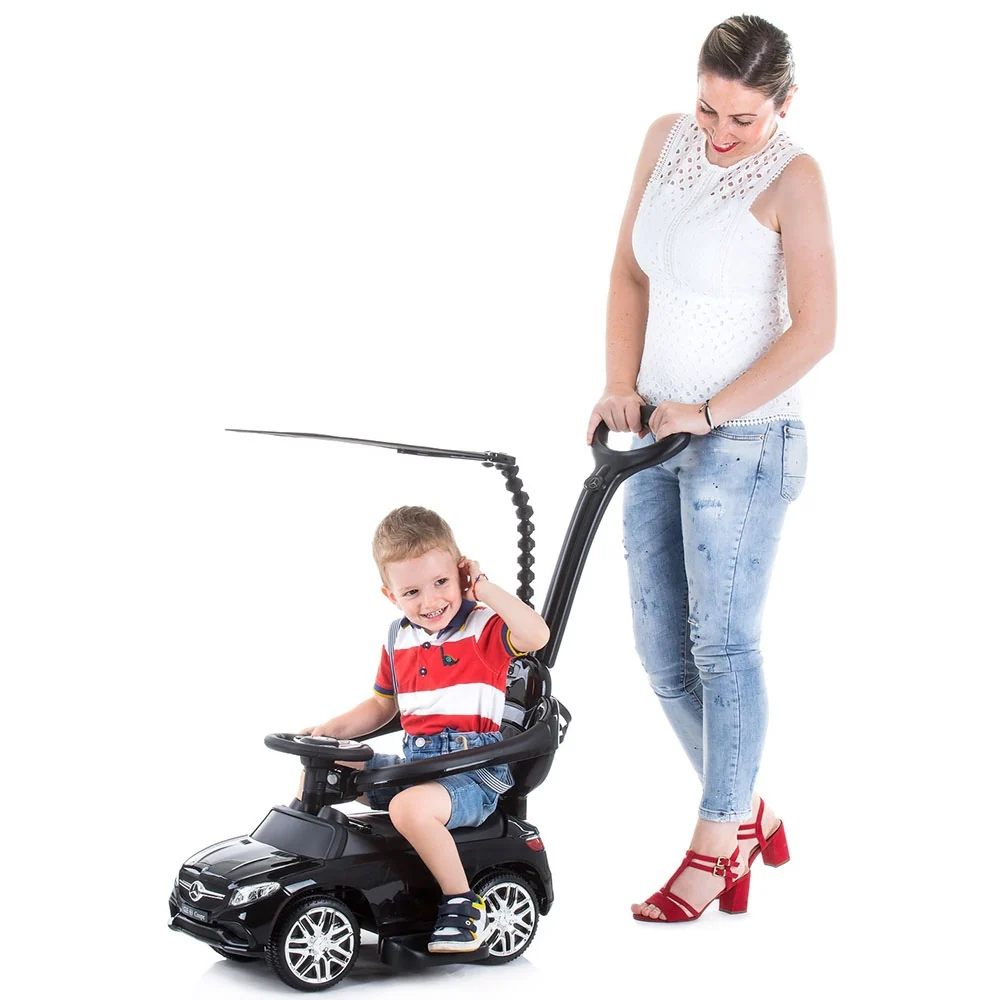 Masinuta de impins Mercedes AMG GLE 63 Coupe black cu maner si copertina [1]