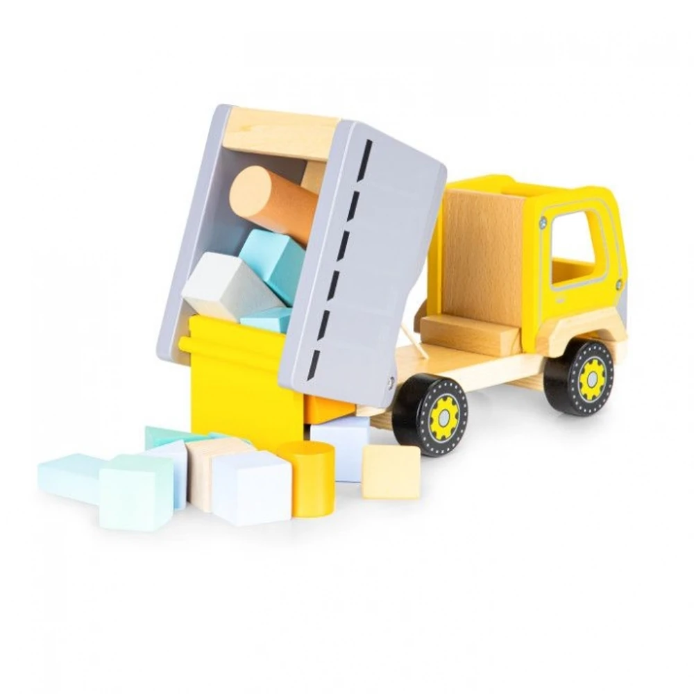 Masinuta tip basculanta din lemn pentru copii Ecotoys [3]
