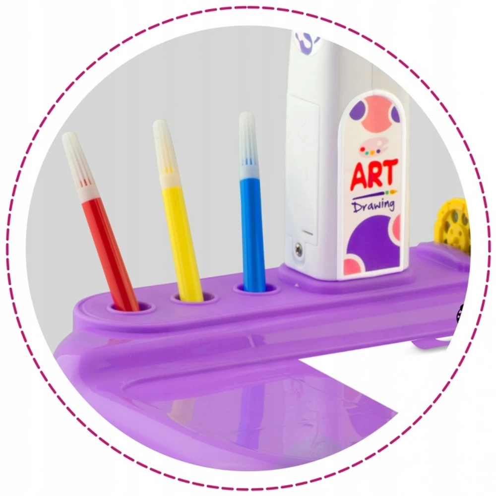 Masuta cu proiector pentru desene Ricokids - Mov [4]