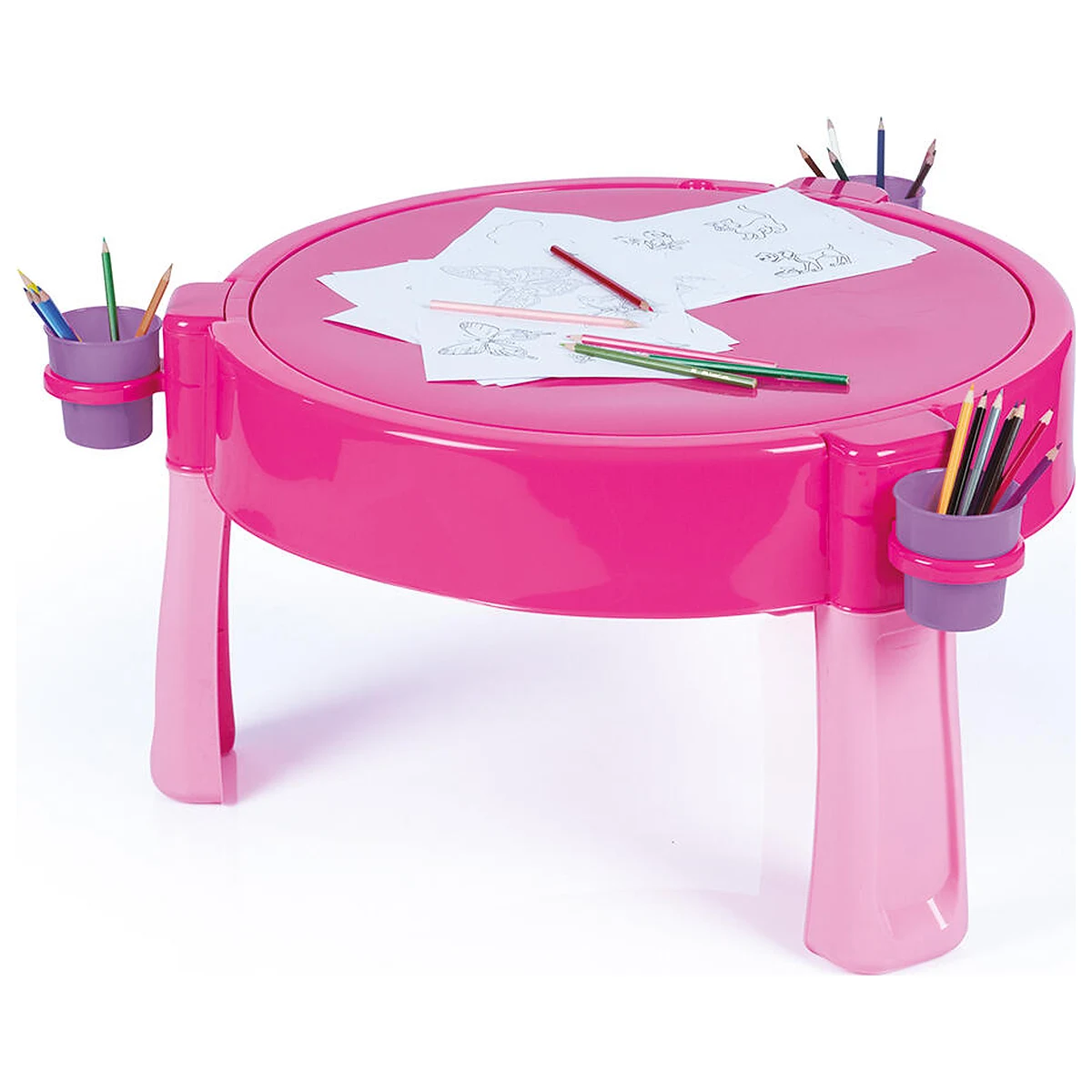 Jucarii exterior - Masuta de activitati pentru apa si nisip - roz DOLU 2 ani+