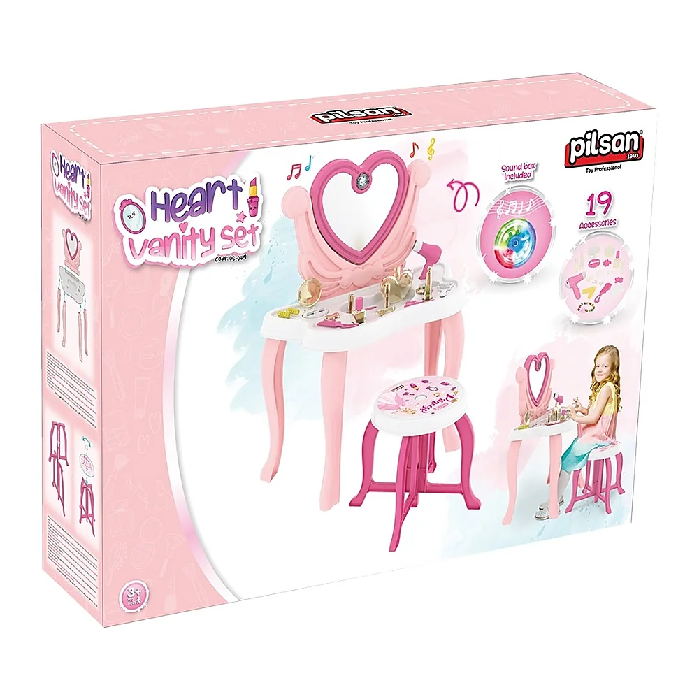 Masuta de machiaj de jucarie, Hearth pink - Pilsan [1]