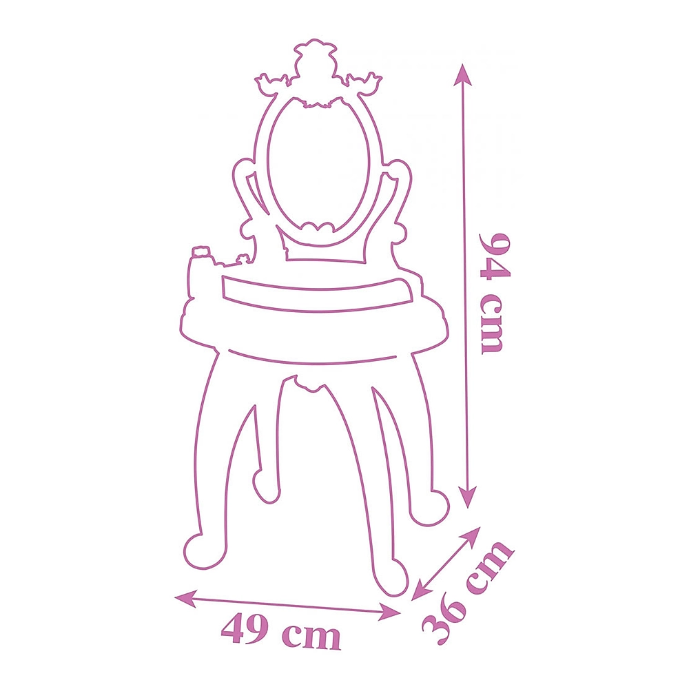 Masuta de machiaj Disney Princess 2 in 1 roz cu accesorii [1]