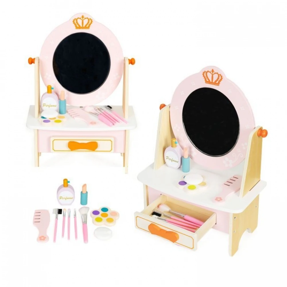 Jucarii de rol - Masuta de toaleta pentru copii cu accesorii Ecotoys