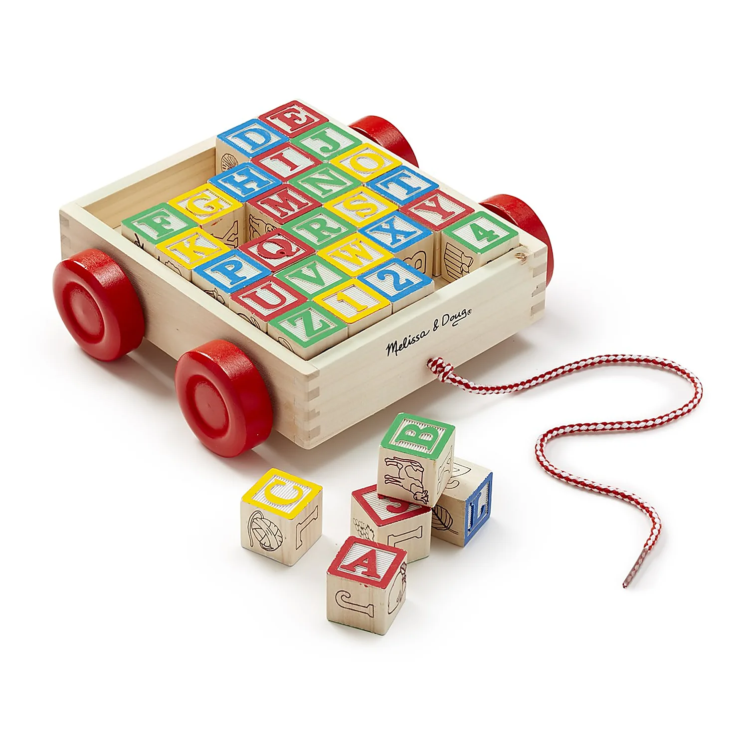 Melissa and Doug - Carucior cu cuburi ABC [0]