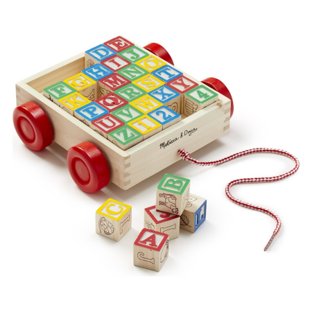 Melissa and Doug - Carucior cu cuburi ABC [0]