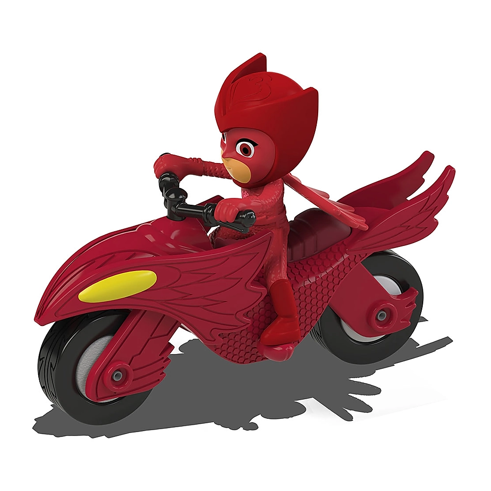 Masinute, trenulete, avioane - Motocicleta Dickie Toys Eroi in Pijama Moon Rover cu figurina Owlette