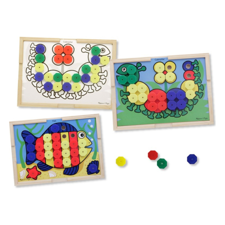 Mozaic - Mozaic din lemn cu culori Melissa and Doug