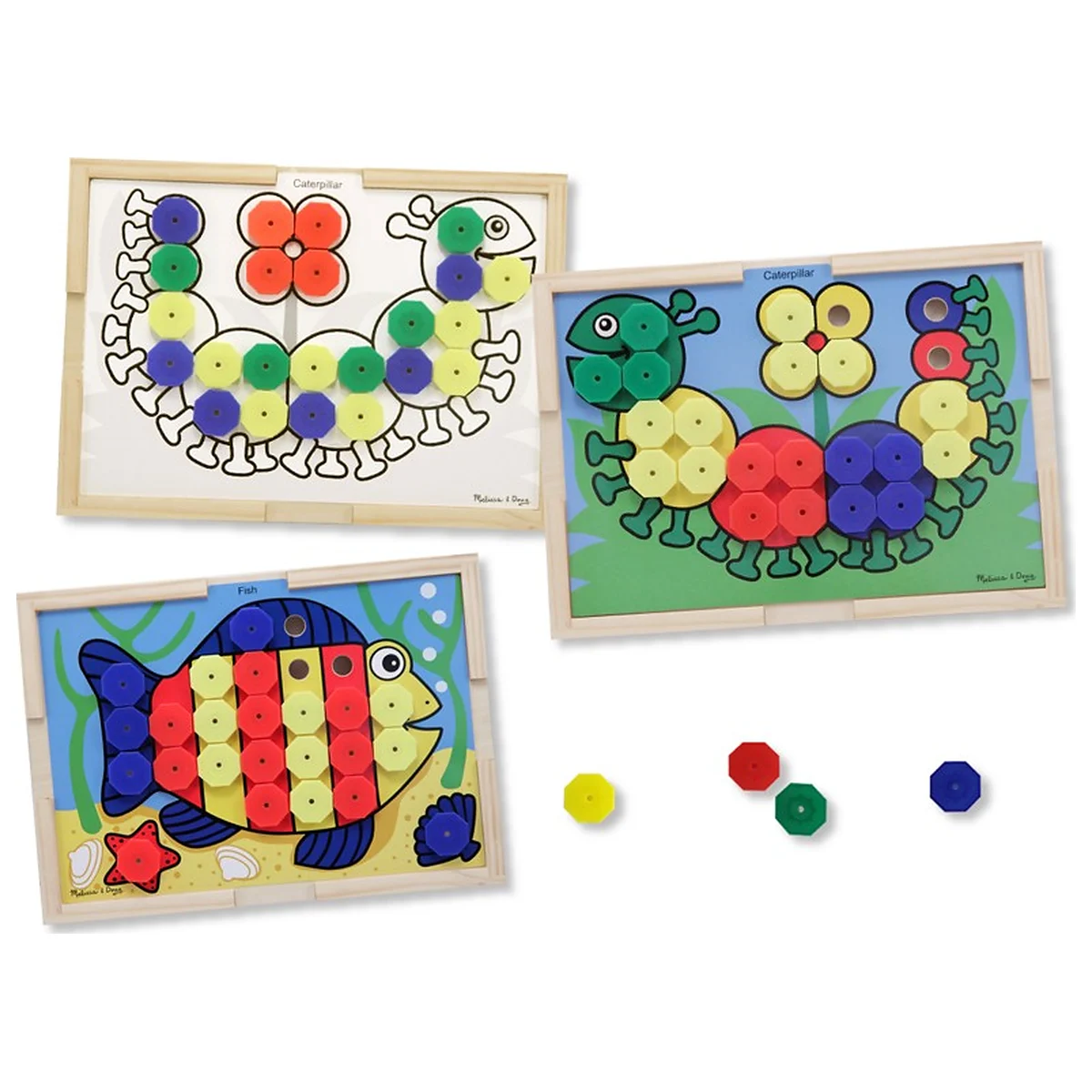 Mozaic - Mozaic din lemn cu culori Melissa and Doug