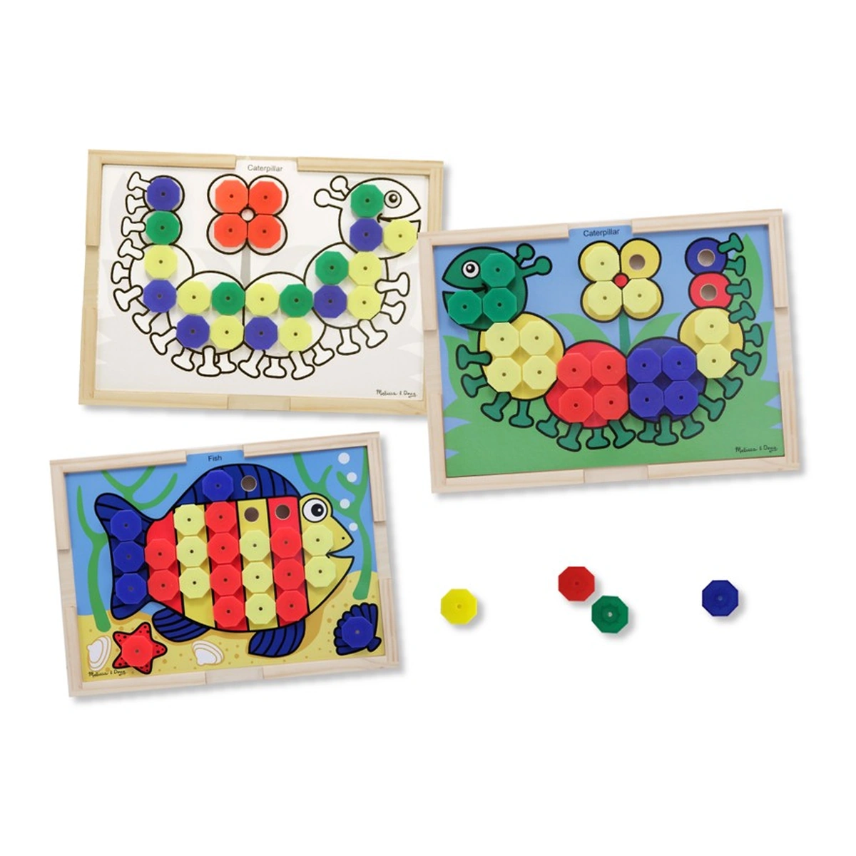 Mozaic - Mozaic din lemn cu culori Melissa and Doug