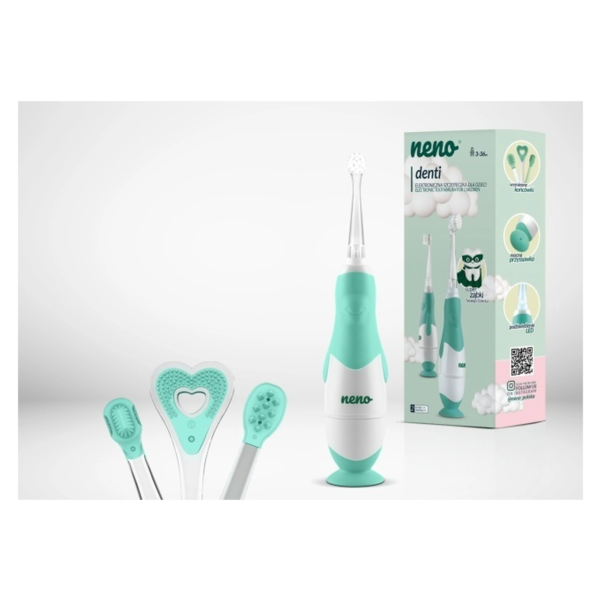 Igiena dentara - Neno Denti Mint – periuță de dinți electrică de la 3 la 36 luni