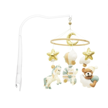 Carusele muzicale pentru patut - Neno Gino – carusel pentru pătuț cu suport de prindere