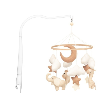 Carusele muzicale pentru patut - Neno Leo – carusel pentru pătuț cu suport de prindere