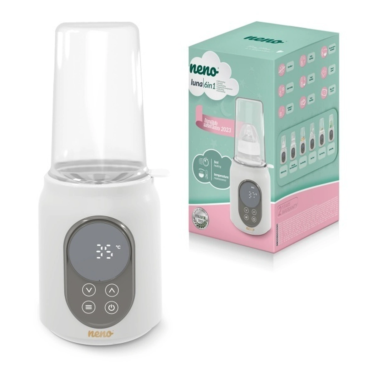 Ora mesei - Neno Luna - 6 în 1: încălzitor, sterilizator, functie dezghețare 2 ani