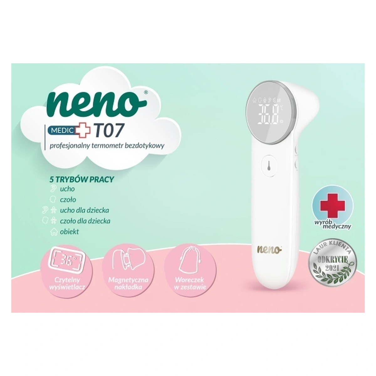 Termometre - Neno Medic T07 - termometru fără contact 12 ani