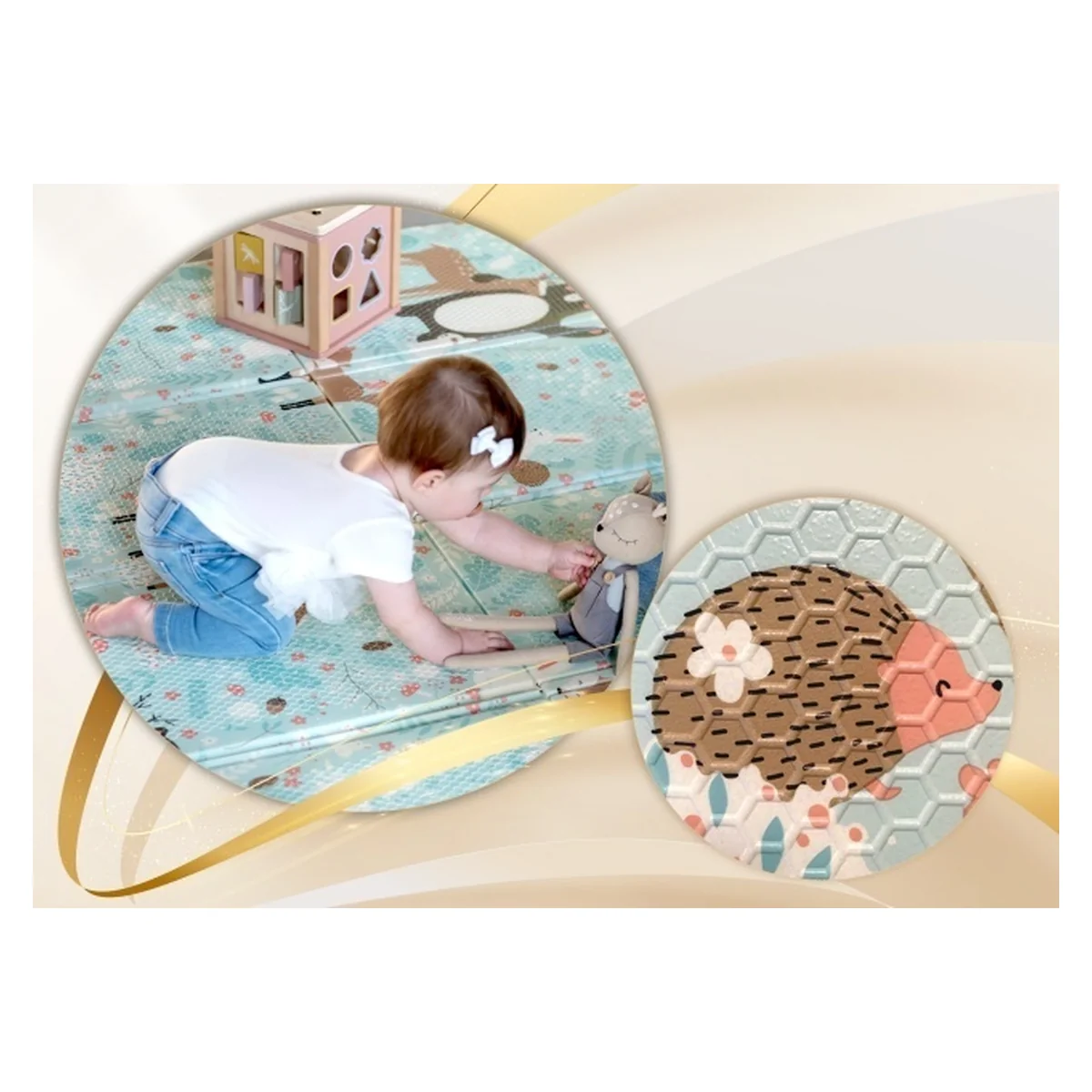 Saltea educativă , 200 × 150 cm, din spumă, Neno Mondo 2 ani [10]