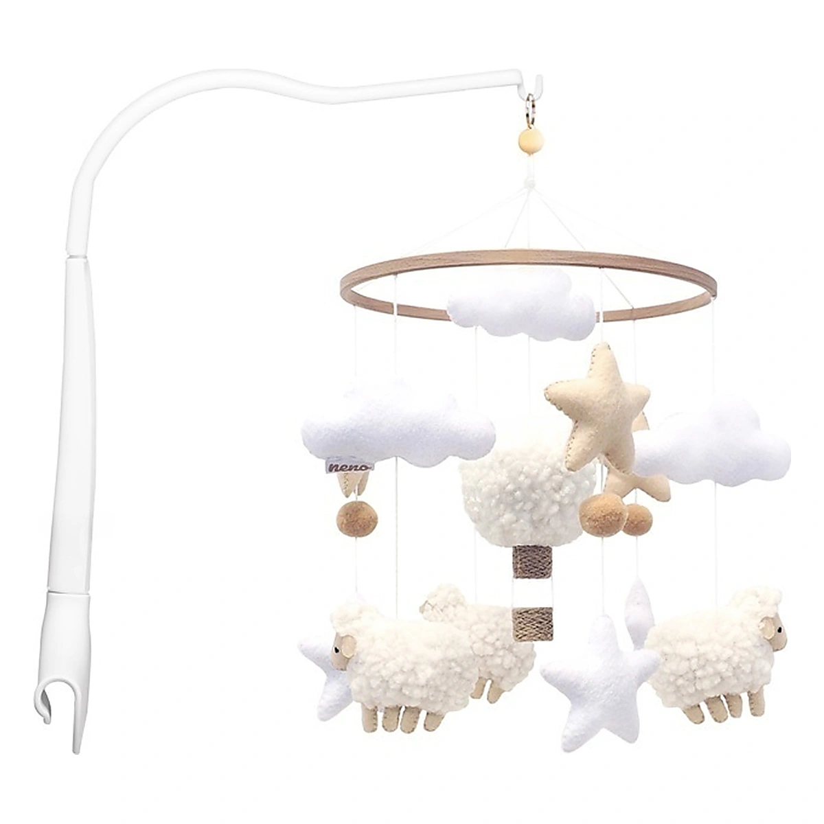 Jucarii bebelusi - Neno Nelu - carusel pentru pătuț cu suport de prindere