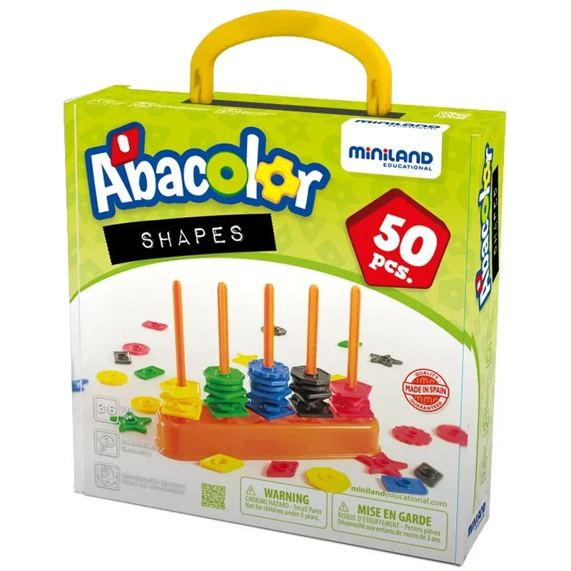 Litere, limbaj, cifre - Numaratoare cu 50 piese - Miniland