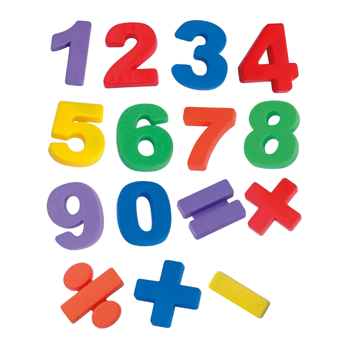 Litere, limbaj, cifre - Numere magnetice mari Miniland 68 piese