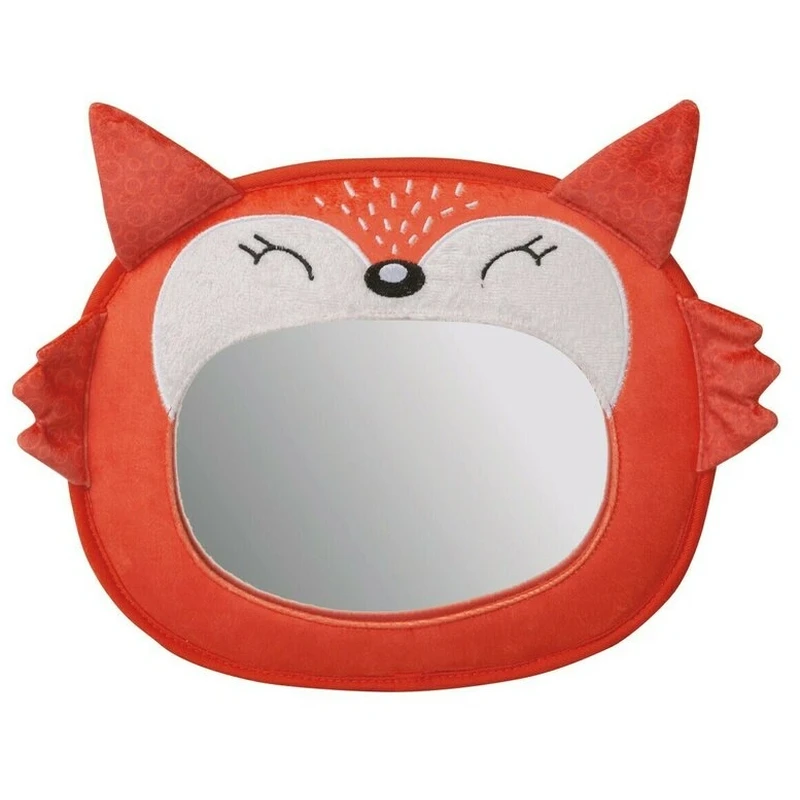 In masina - Oglinda auto pentru supraveghere bebelusi, Fox, Orange