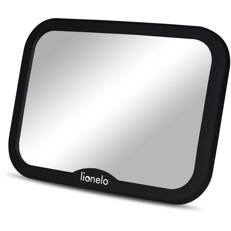 Oglinda auto retrovizoare, Lionelo, Sett, 25x18 cm, Rotire 360 grade, Universala, Black Carbon [2]