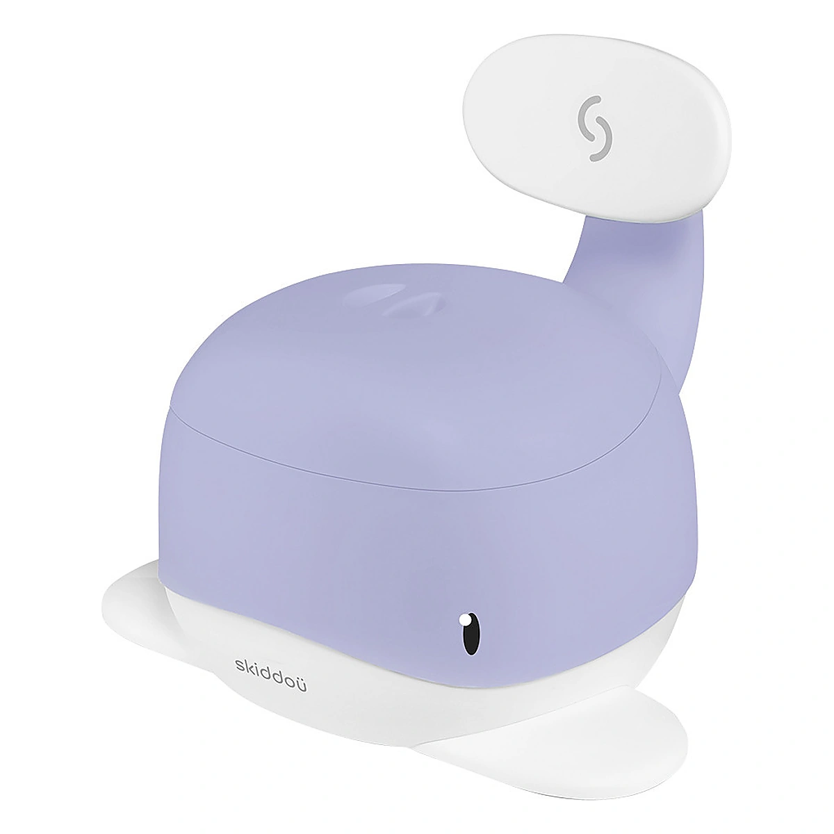 Olite si reductoare toaleta - Olita pentru copii, Pottili, Skiddou, balenuta, cu capac, Liliac bloom, Lavanda