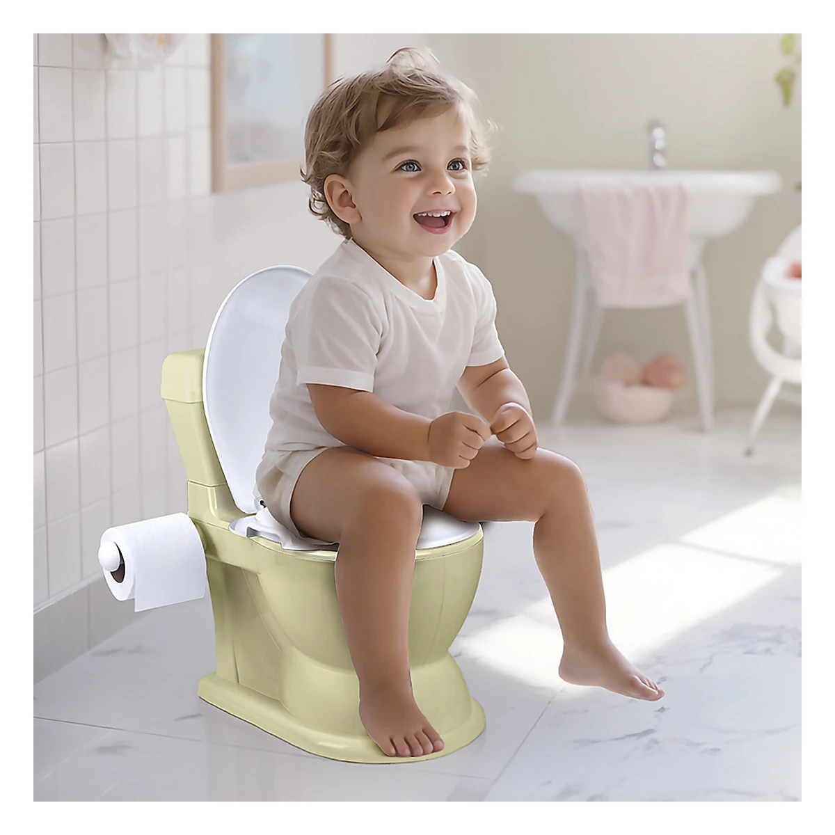Olita XL educationala multifunctionala 2 in 1 - Verde Eco - DOLU Nuve 18 luni+ [1]