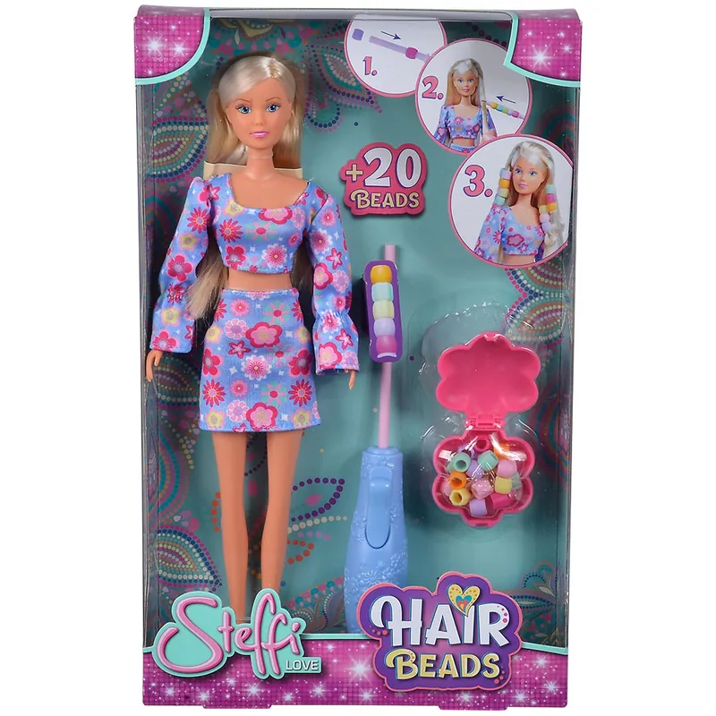 Papusa Simba Steffi Love Hair Beads 29 cm cu accesorii [3]