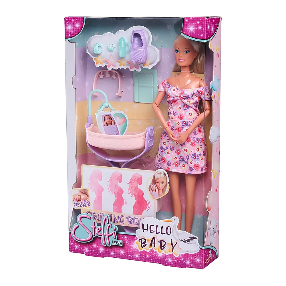 Papusa Simba Steffi Love Hello Baby 29 cm cu accesorii [12]