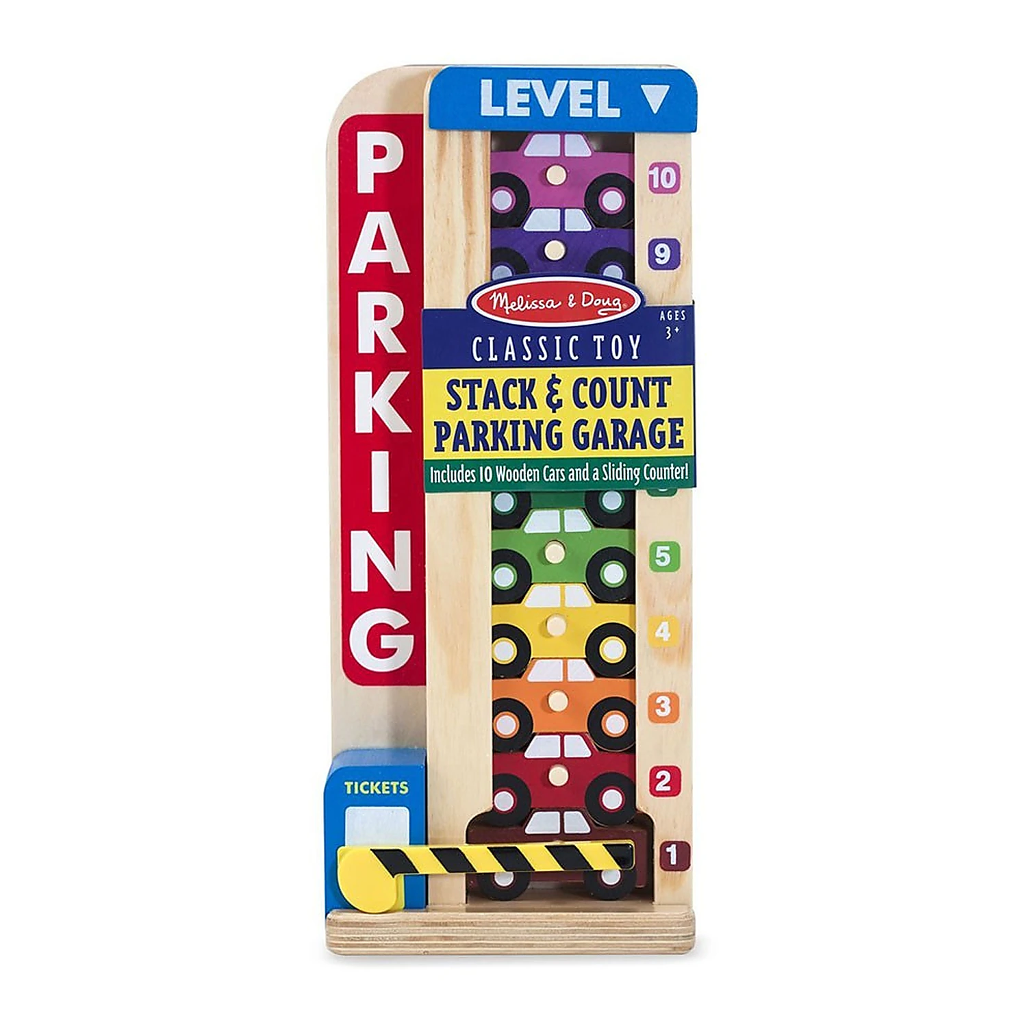 Jucarii din lemn - Parcare cu numere Melissa and Doug