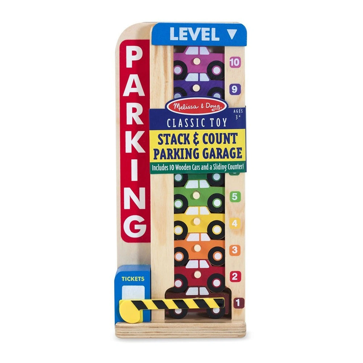 Jucarii din lemn - Parcare cu numere Melissa and Doug