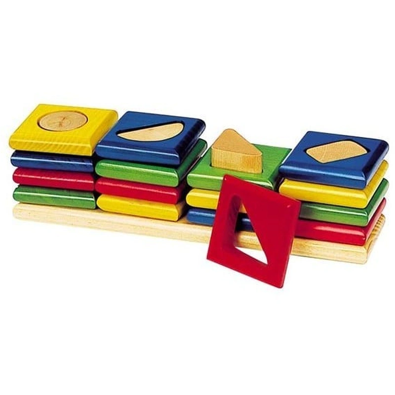 Jucarii bebelusi - Patru turnuri - Sortator Geometrii 2