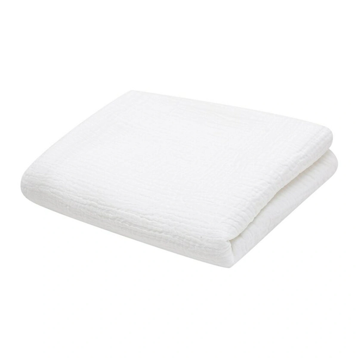 Paturici - Paturica bebe, New Baby, 70x100 cm, muselina, Alb