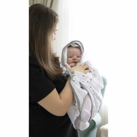 Paturica cu sistem multifunctional BabyJem Carrier Alb pentru transport bebelusi [8]